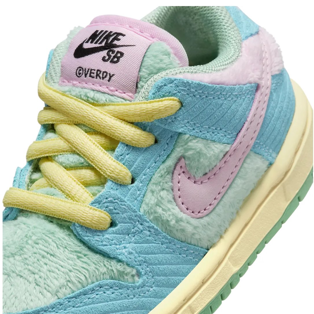 VERDY × NIKE SB DUNK LOW “VISTY” ベビーサイズのオフィシャル画像が公開