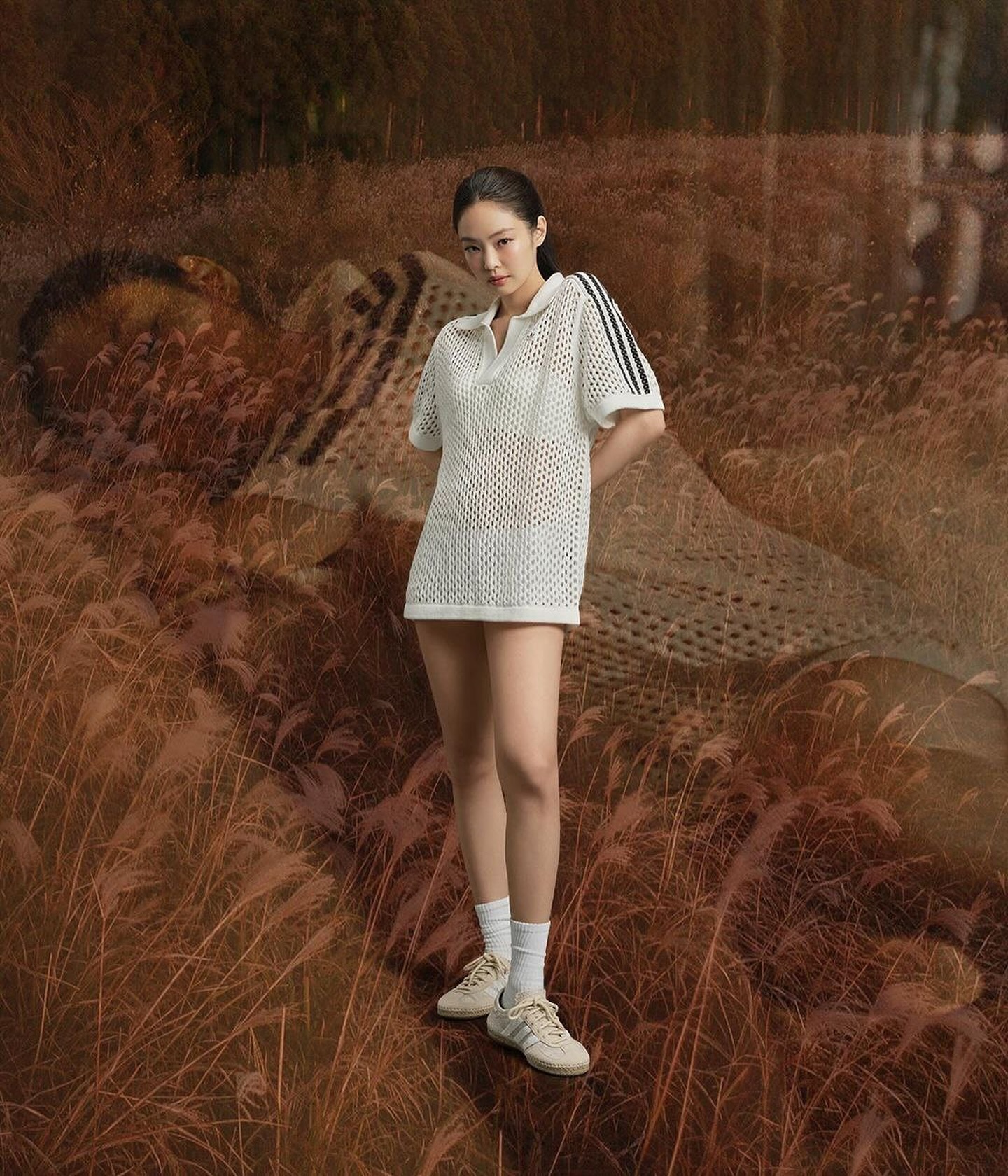 CLOT × adidas Originals GAZELLE のキャンペーンヴィジュアルに BLACKPINK の Jennie が登場