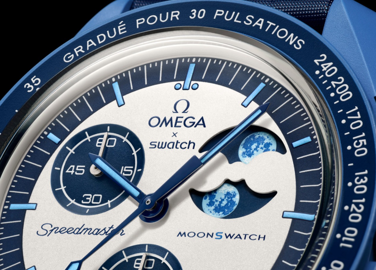 OMEGA × Swatch による MOONSWATCH の新作 MISSION TO THE SUPER BLUE MOONPHASE が登場