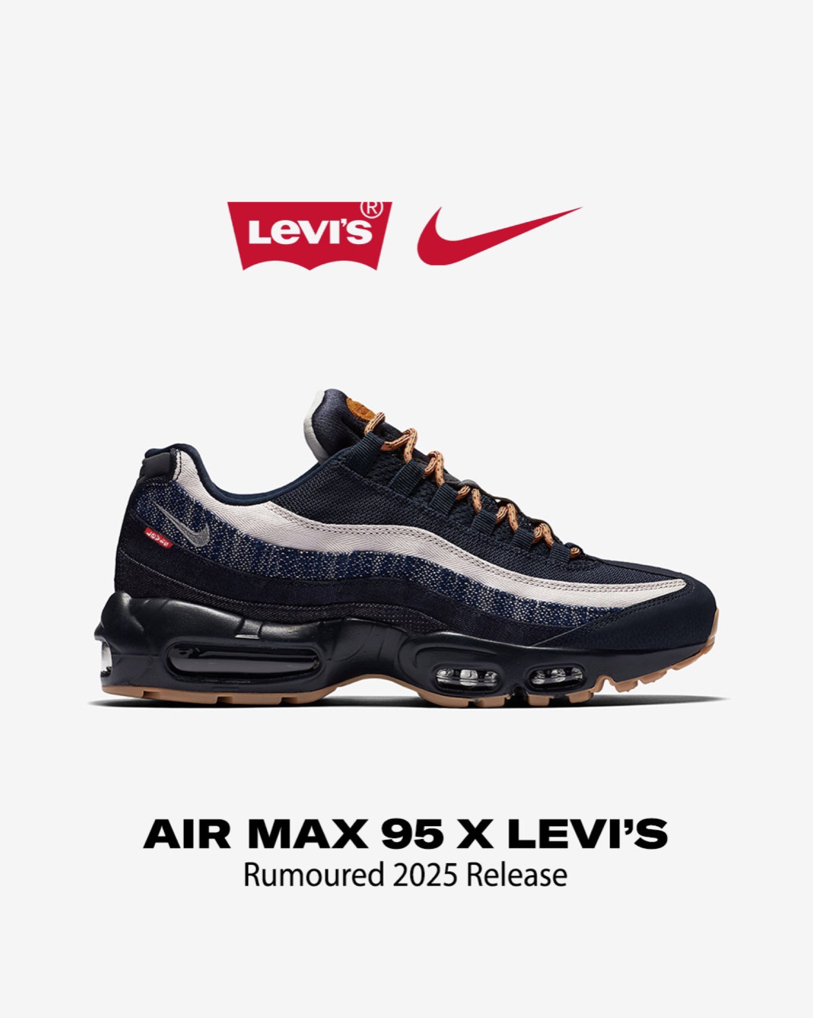 Levi’s® × NIKE AIR MAX 95 のリリース情報が浮上