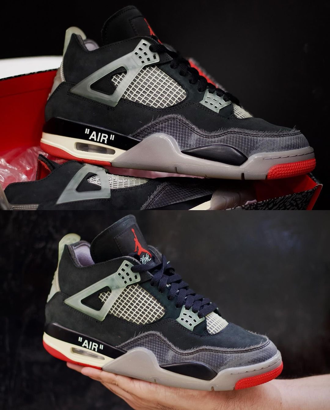 Off-White™ × NIKE AIR JORDAN 4 “BRED” の新画像が公開