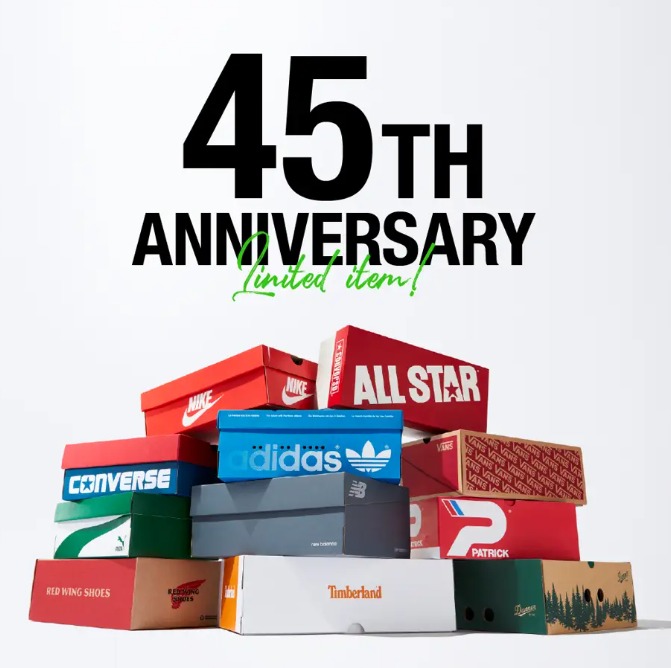 ABC-MART が創業45周年を記念し adidas、NIKE など11ブランドとの限定コラボを発売