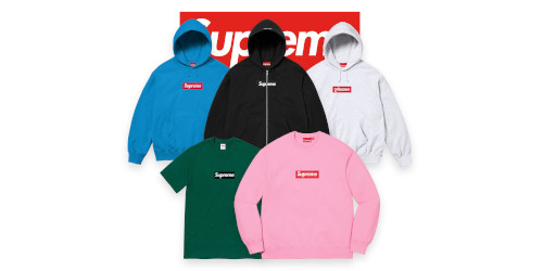 Supreme FW24 Box Logo シリーズのモックアップが公開