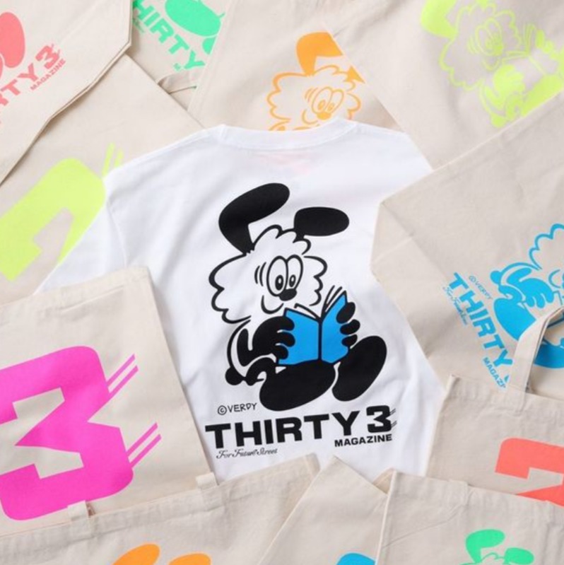 VERDY による THIRTY 3 MAGAZINE Tシャツが公開