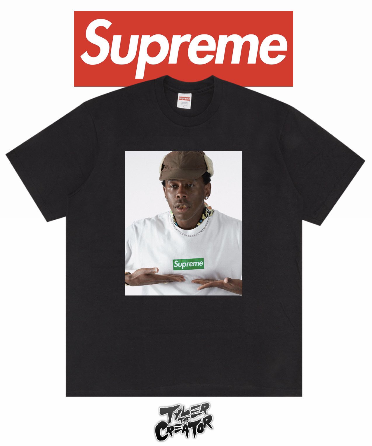 Supreme × Tyler, The Creator のフォトTが来週発売予定