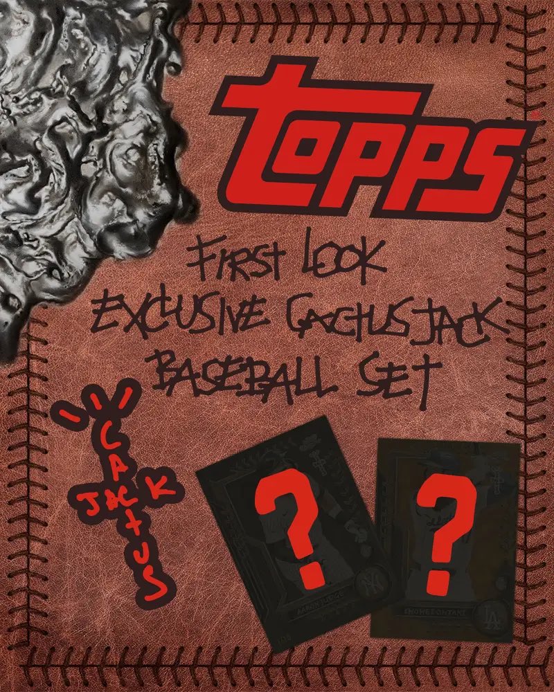 Travis Scott × Topps のべースボールカードセットが登場