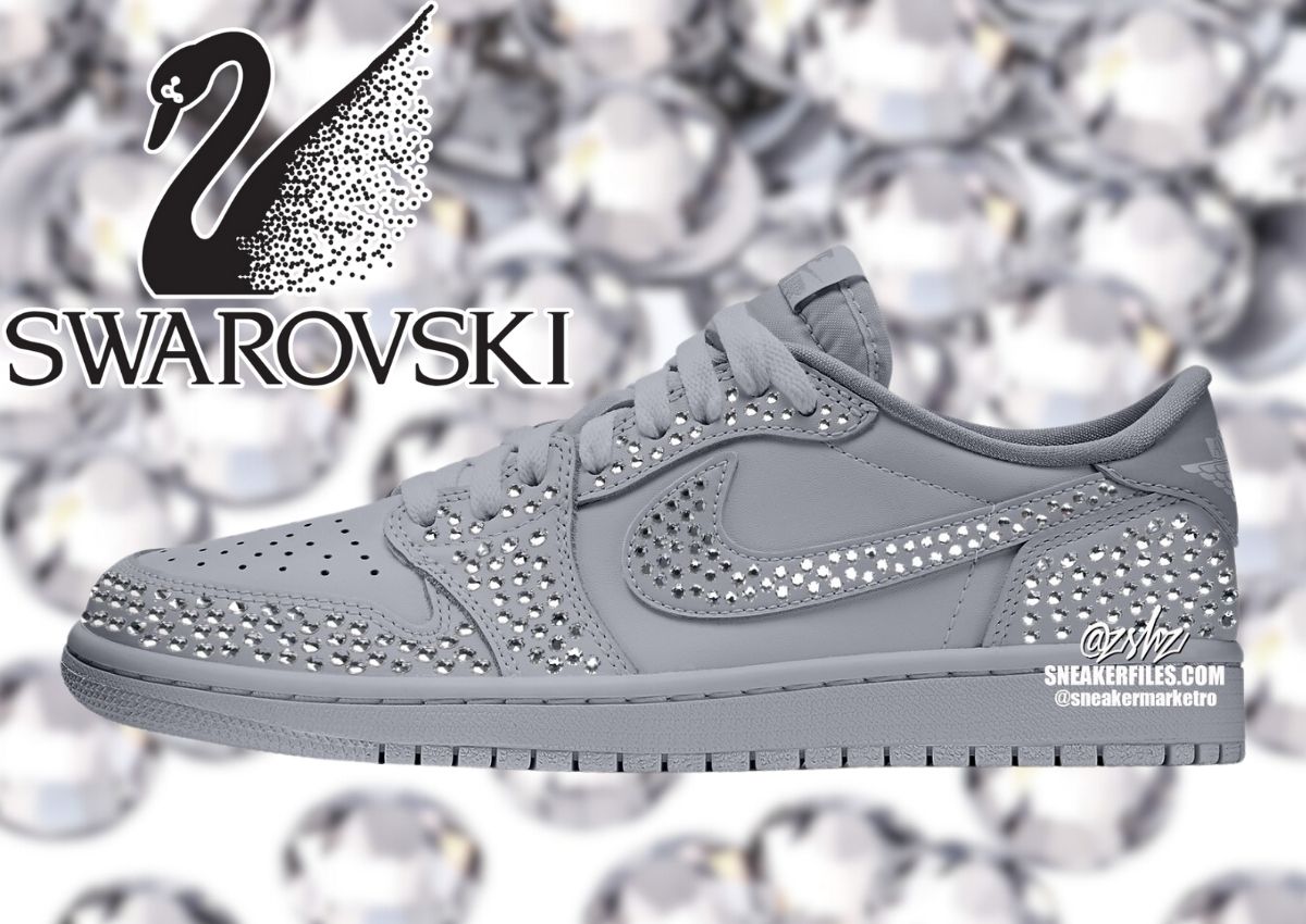 Swarovski × NIKE AIR JORDAN 1 LOW が約15万円で発売予定