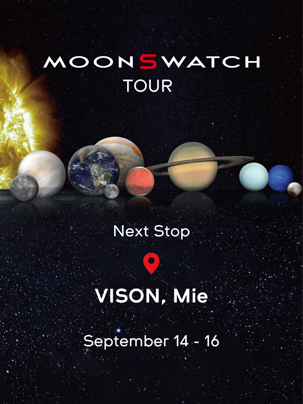 OMEGA × Swatch “MOONSWATCH TOUR” の次回開催地が発表