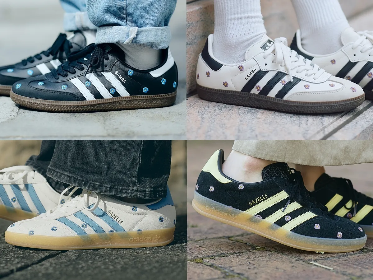 adidas Originals SAMBA OG、GAZELLE INDOOR “Floral Pack” 8月9日(金)発売