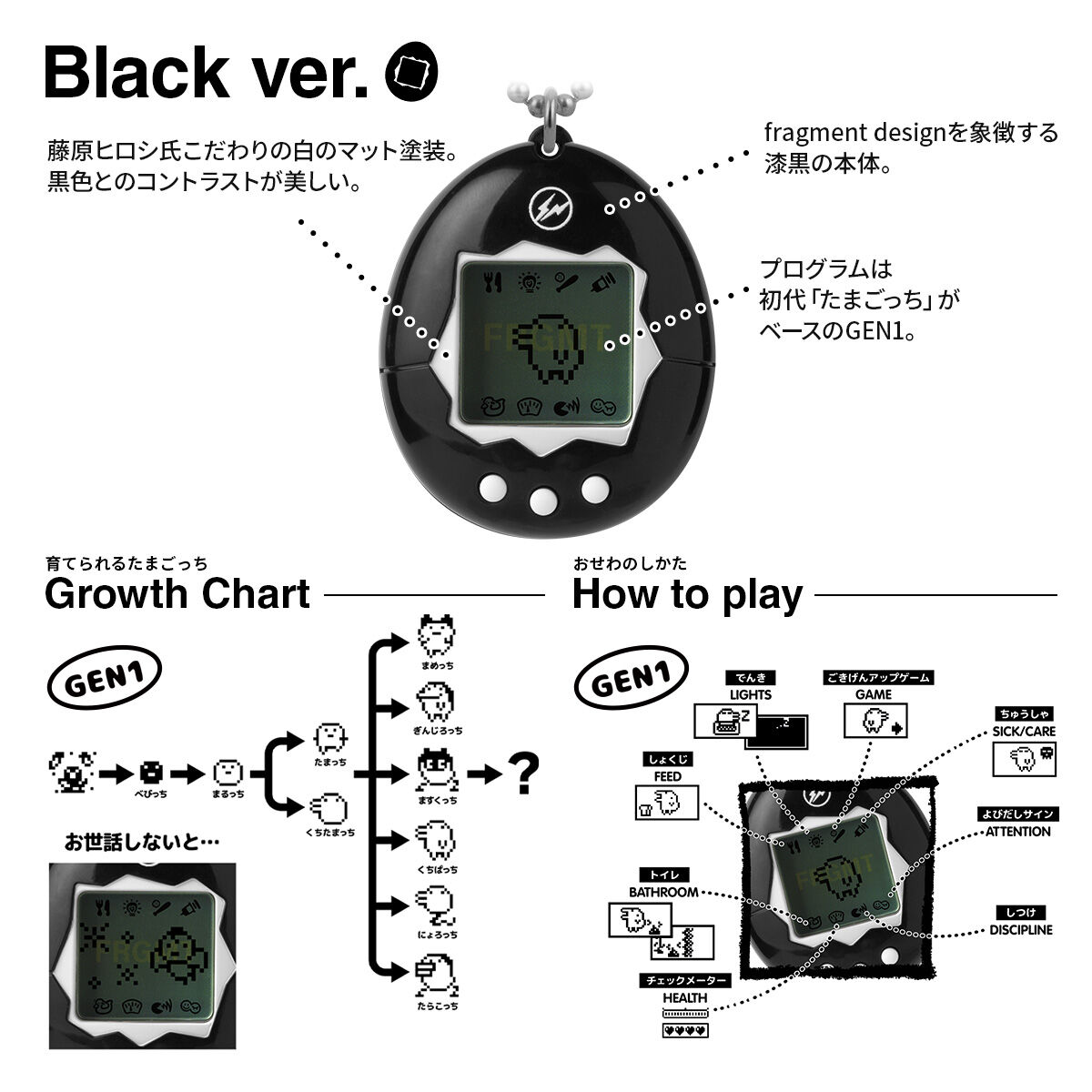 fragment design × たまごっち の第2弾コラボが登場