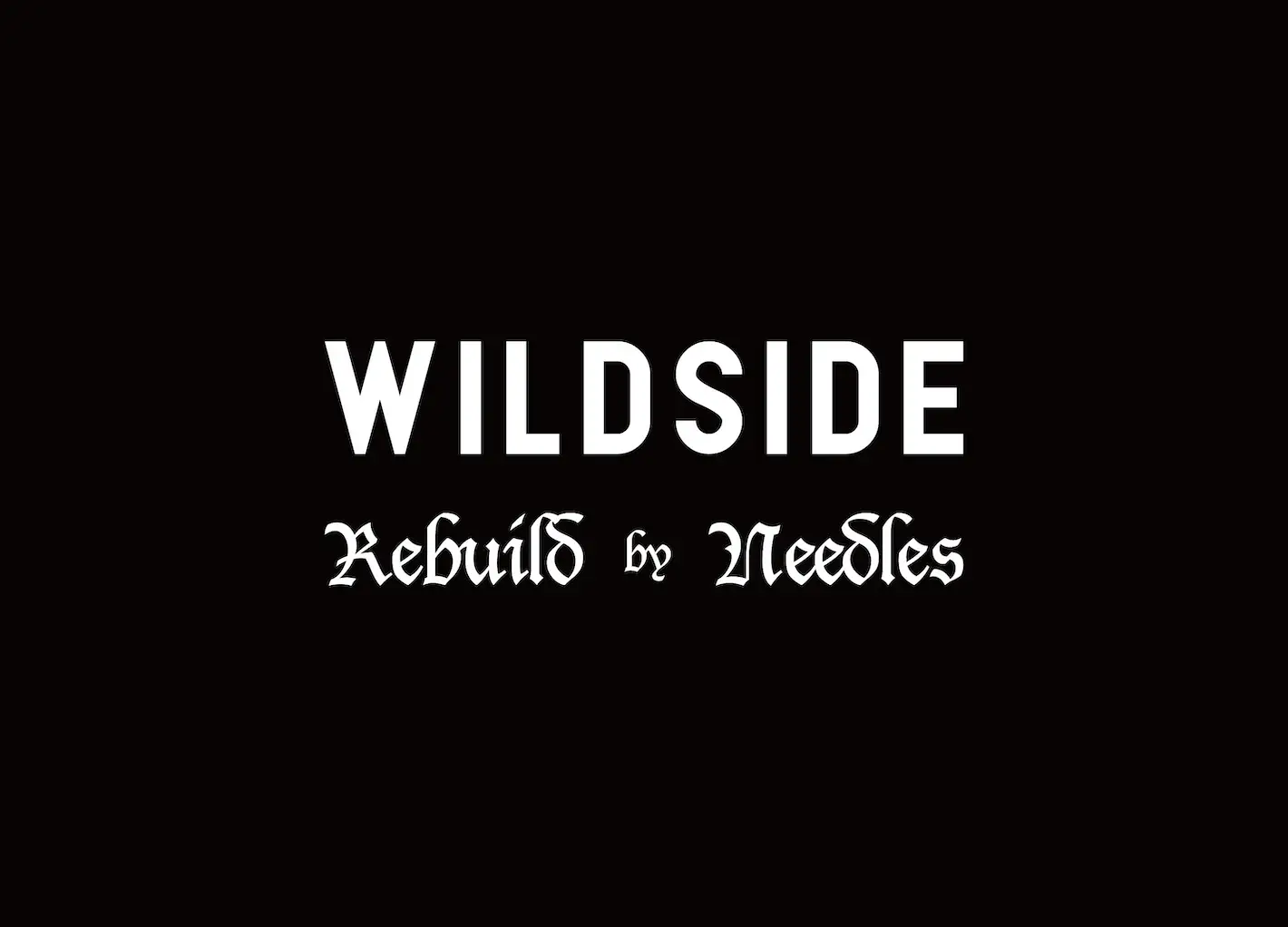 WILDSIDE YOHJI YAMAMOTO × REBUILD by NEEDLES のコラボ第2弾が登場