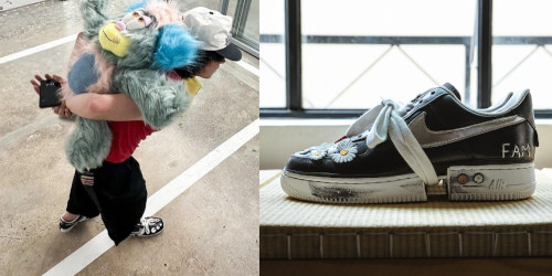 G-DRAGON が PEACEMINUSONE × NIKE AIR FORCE 1 “Para-noise 3.0” の特別モデルを着用