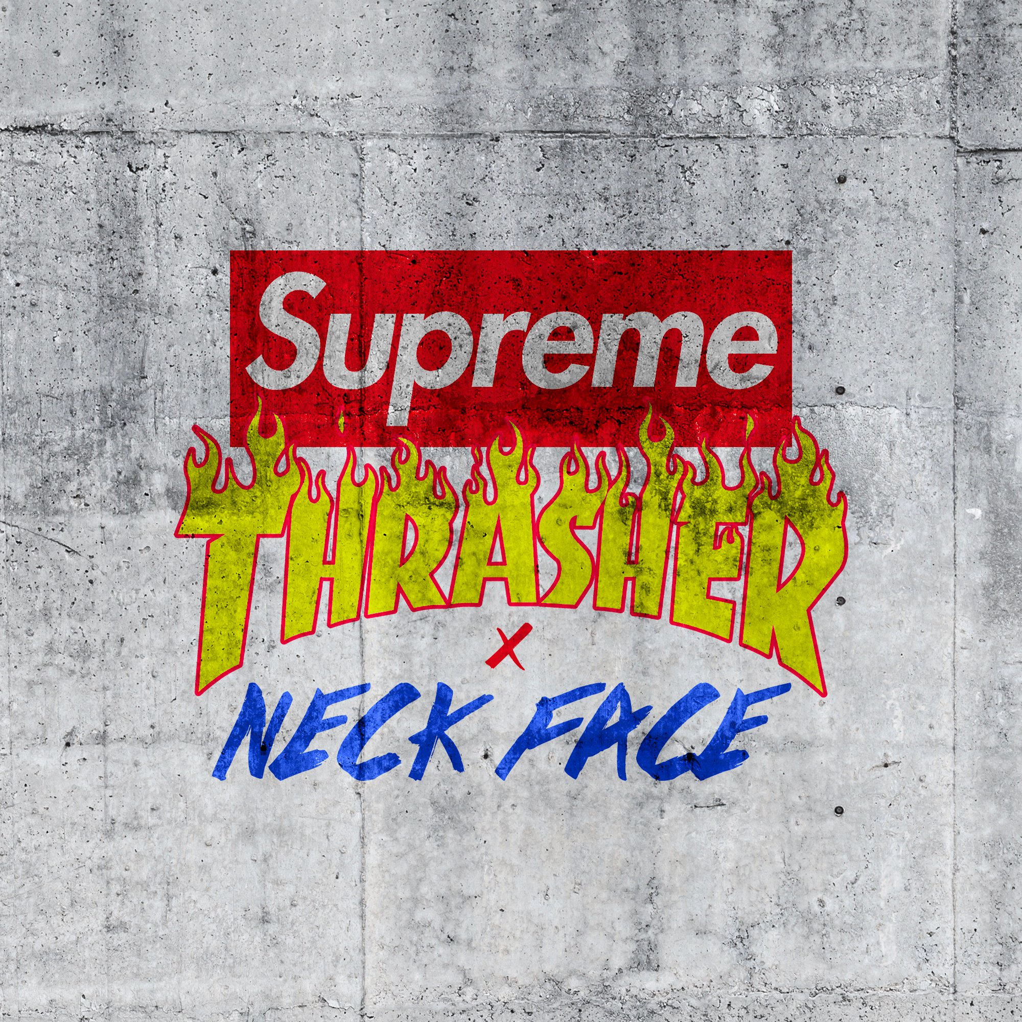 Supreme × Thrasher × NECK FACE が来週発売予定