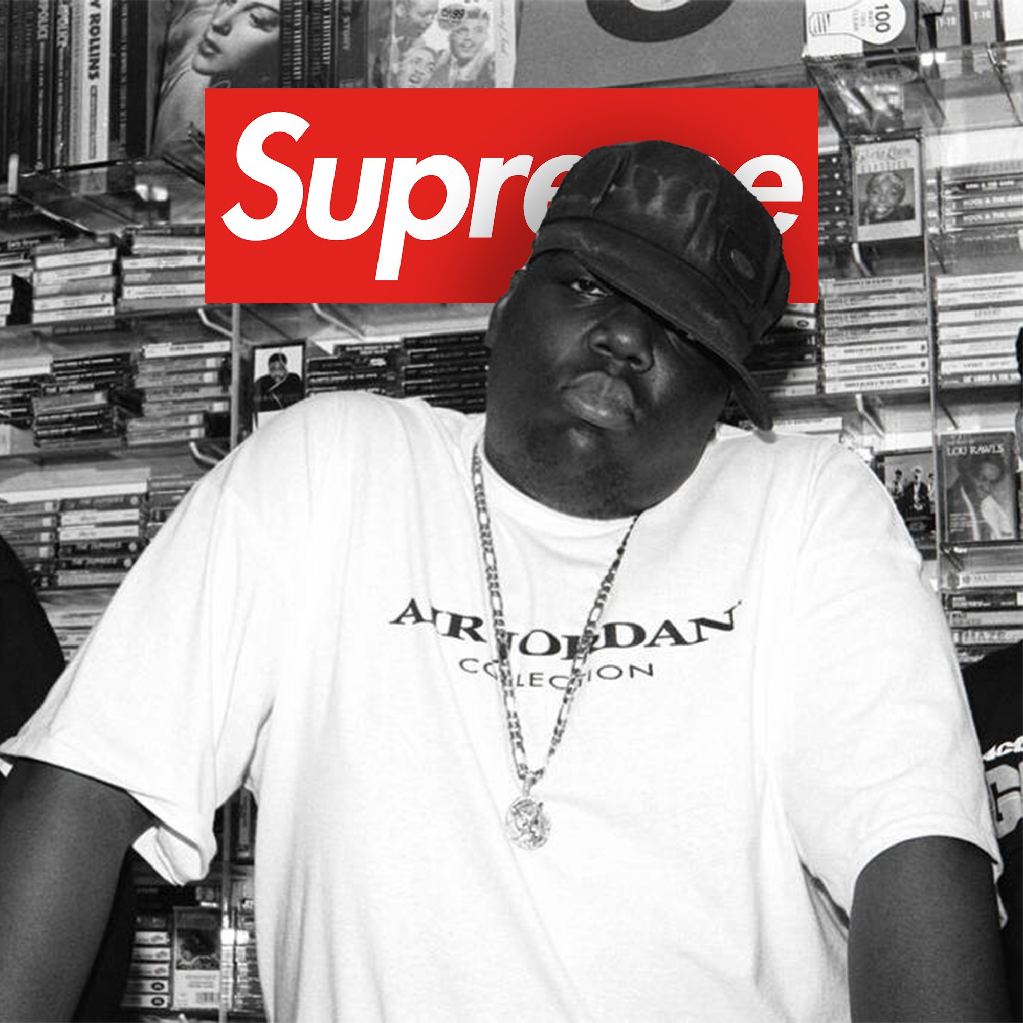 Supreme × Notorious B.I.G. のコラボ JORDAN Tシャツが発売予定