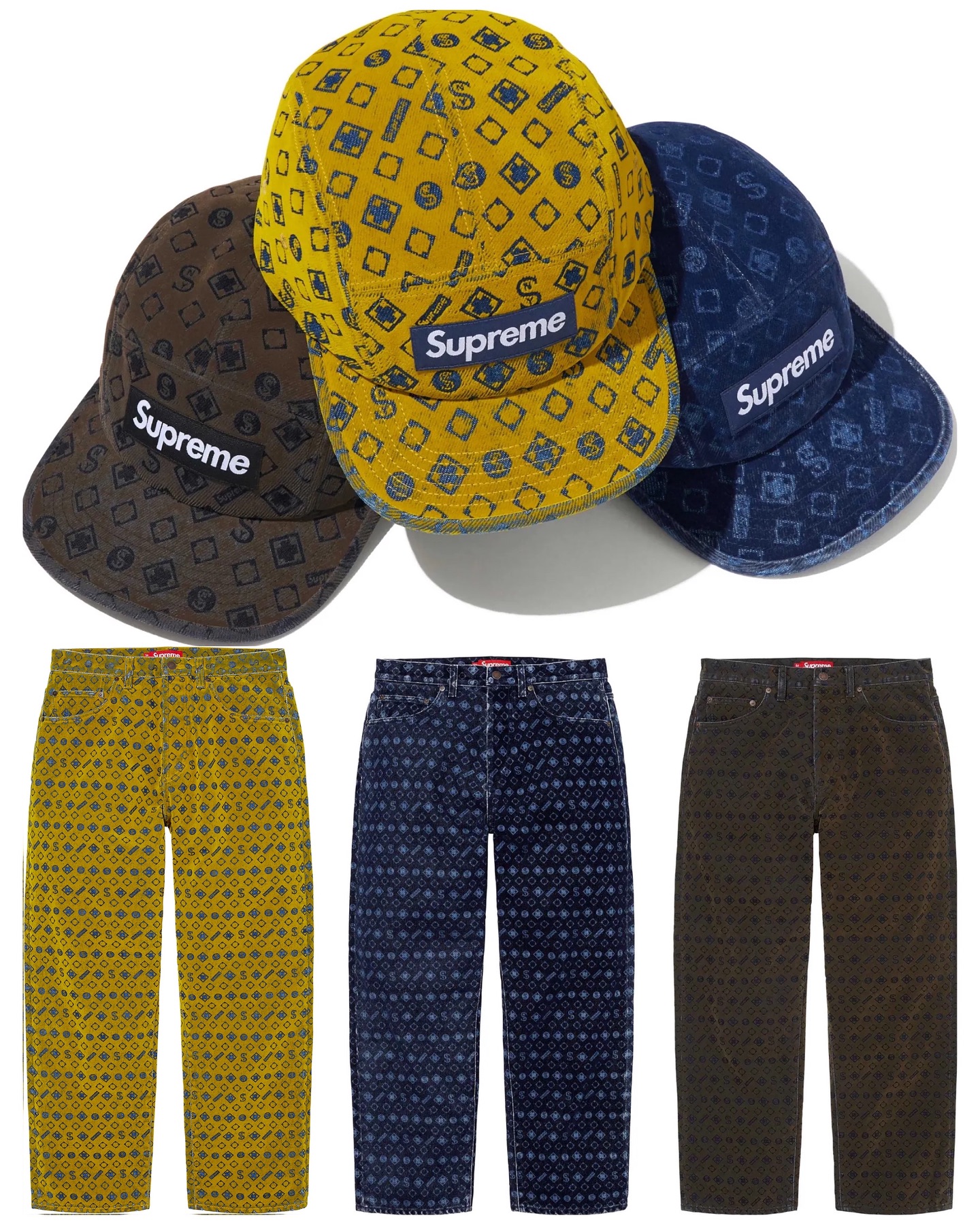 Supreme Flocked Denim Set が今週発売予定