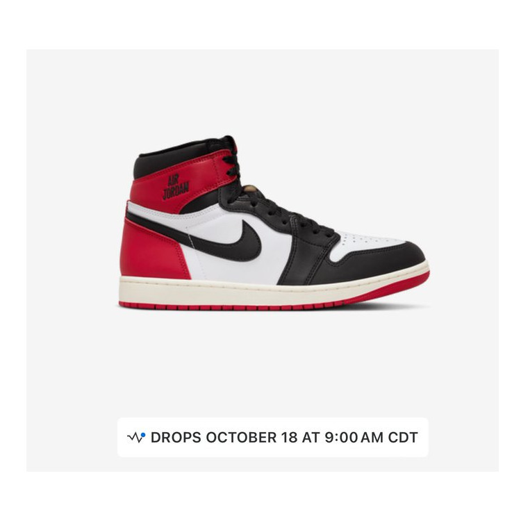 NIKE AIR JORDAN 1 “BLACK TOE REIMAGINED” が海外ストアのローンチカレンダーに登場