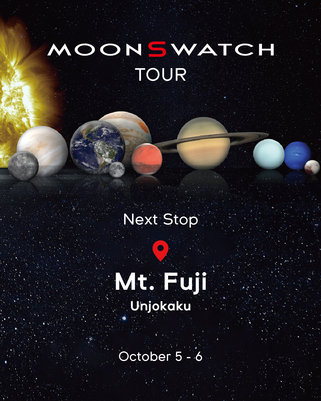 OMEGA × Swatch “MOONSWATCH TOUR” が 富士山 にて開催