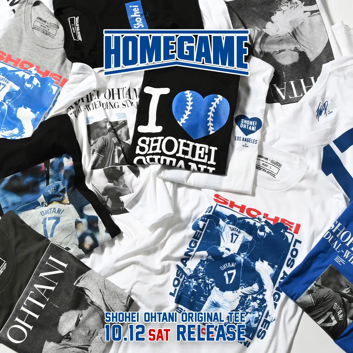 ドジャース 大谷翔平 をフューチャーした HOMEGAME オリジナルTシャツが発売