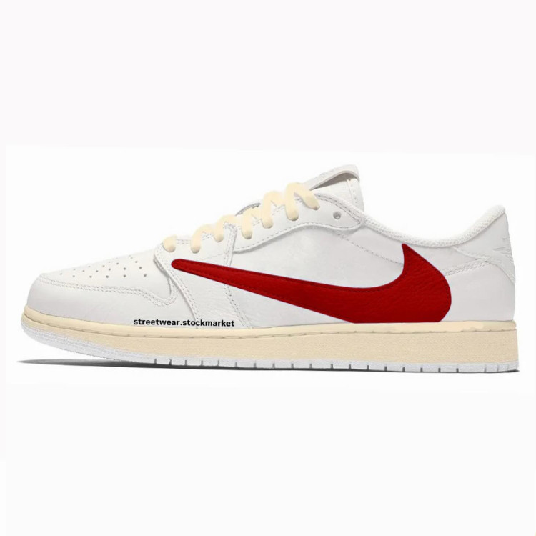 Travis Scott × NIKE AIR JORDAN 1 LOW “White/Red” が発売の噂