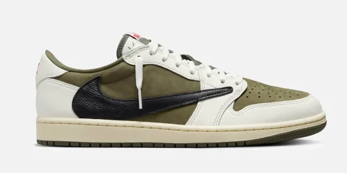 SVRN が Travis Scott × NIKE AIR JORDAN 1 LOW "MEDIUM OLIVE" のWEB抽選を開催