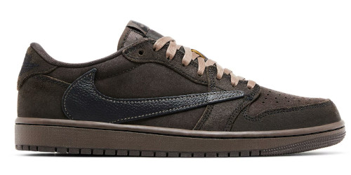 Travis Scott × NIKE AIR JORDAN 1 LOW “Velvet Brown” のディテール画像が公開