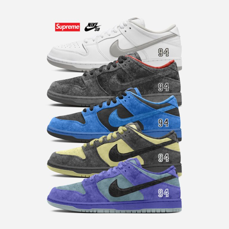 Supreme × NIKE SB DUNK LOW "Black" のファーストルックが公開