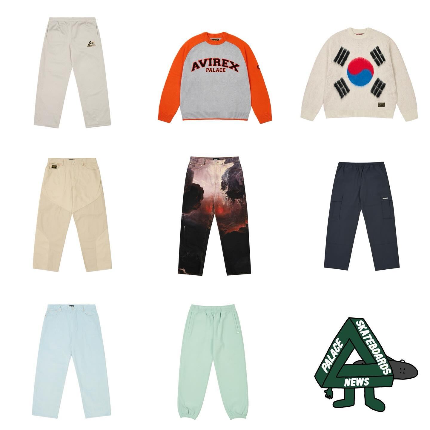 PALACE 2024年冬コレクション WEEK1 のドロップリストが公開