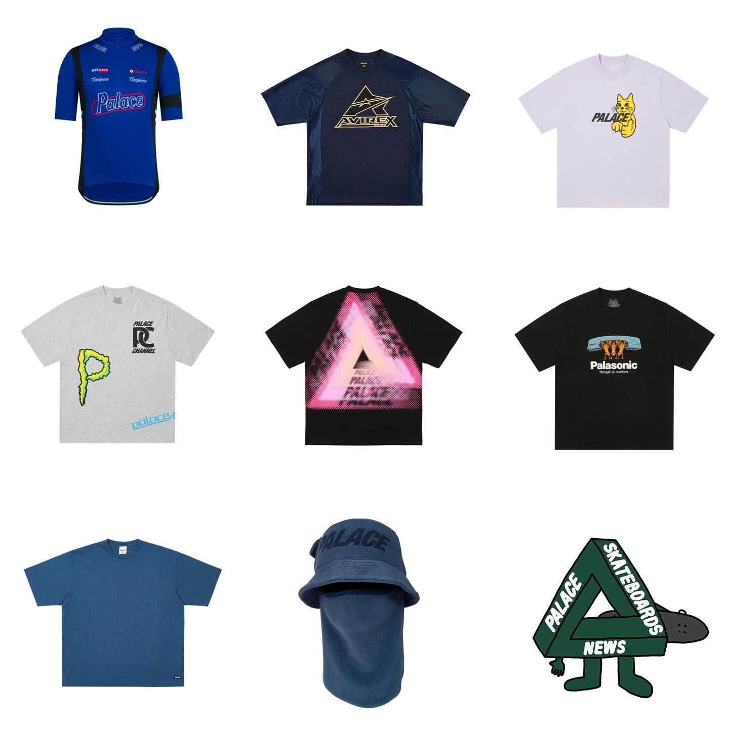 PALACE 2024年冬コレクション WEEK1 のドロップリストが公開