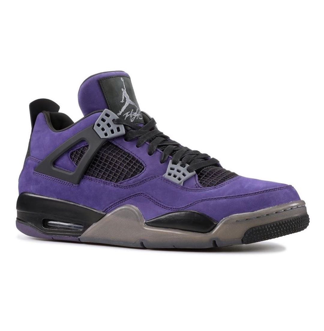 Travis Scott × NIKE AIR JORDAN 4 “Purple” の一般販売が敢行か