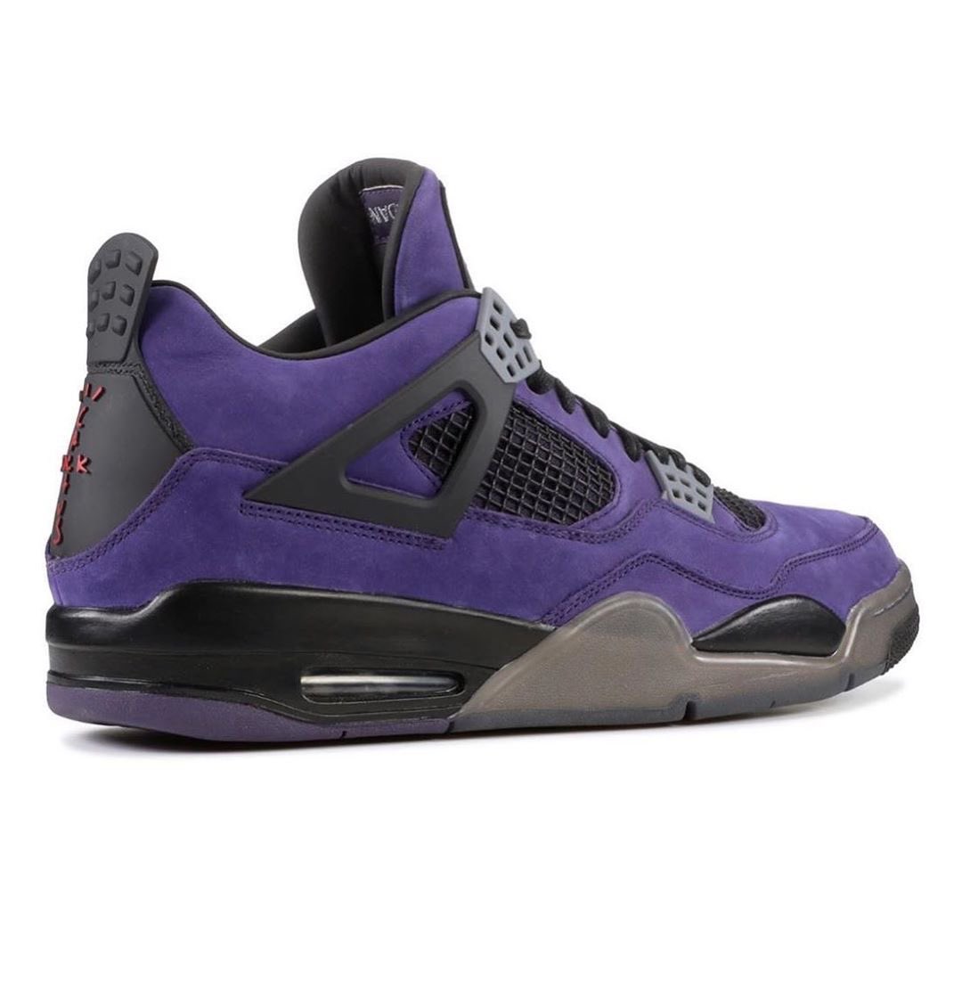 Travis Scott × NIKE AIR JORDAN 4 “Purple” の一般販売が敢行か