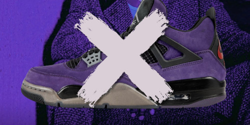 Travis Scott × NIKE AIR JORDAN 4 “Purple” の発売はフェイクニュースか