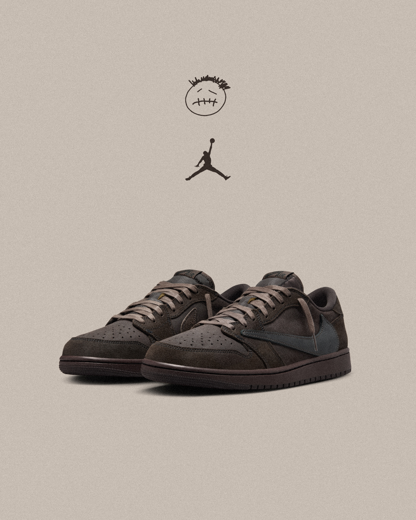 Travis Scott × NIKE AIR JORDAN 1 LOW “Velvet Brown” が12月21日(土)17:00～発売