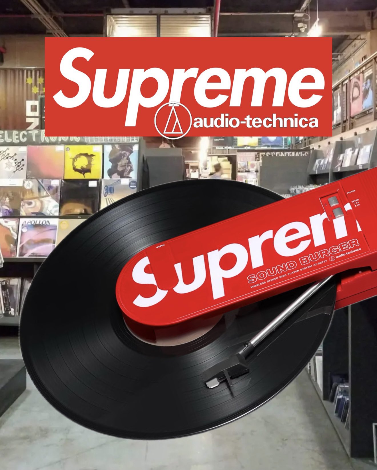 Supreme × Audio Technica が今週発売予定