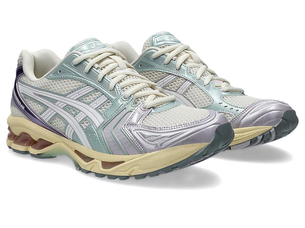 ASICS GEL-KAYANO 14 “Cream/Dusk Violet” の20%OFF セールが開催