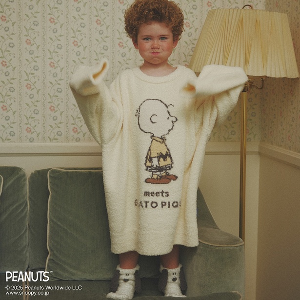 gelato pique が PEANUTS の誕生75周年したコラボルームウェアを発売