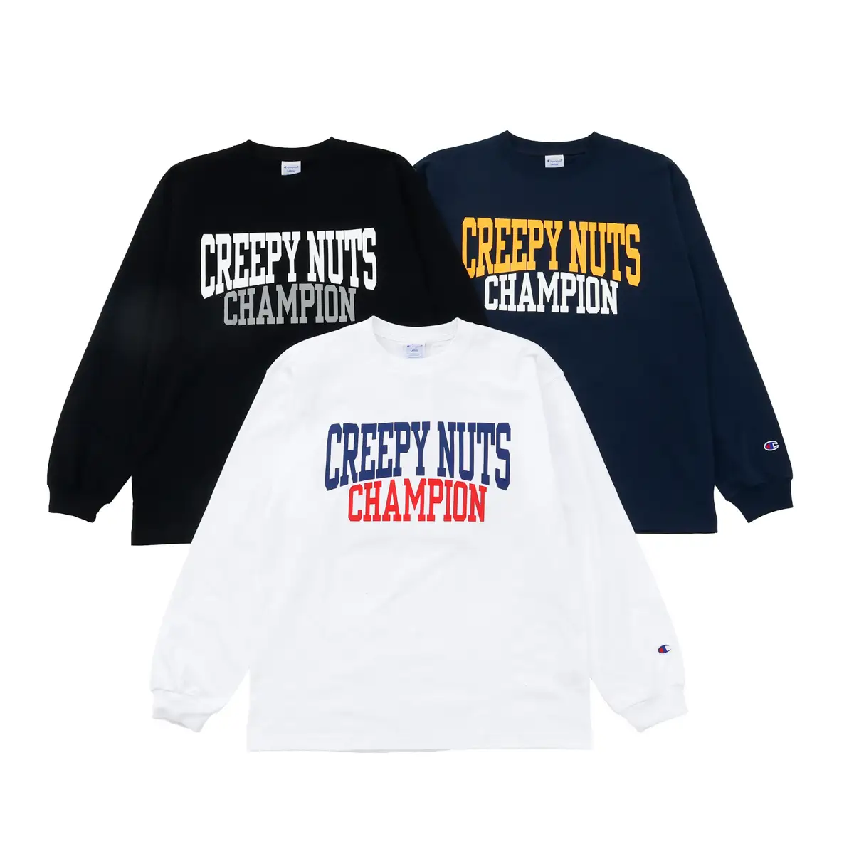 Champion × Creepy Nuts の新作コラボが登場