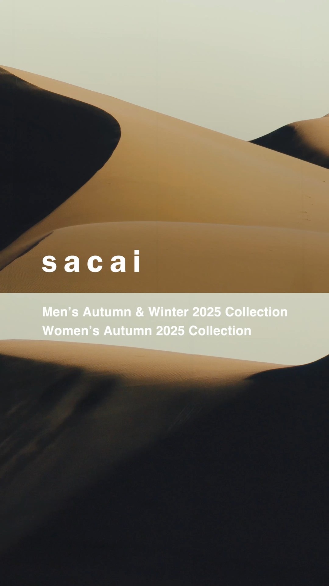 sacai 2025年秋冬メンズコレクション&2025年秋ウィメンズコレクションが発表