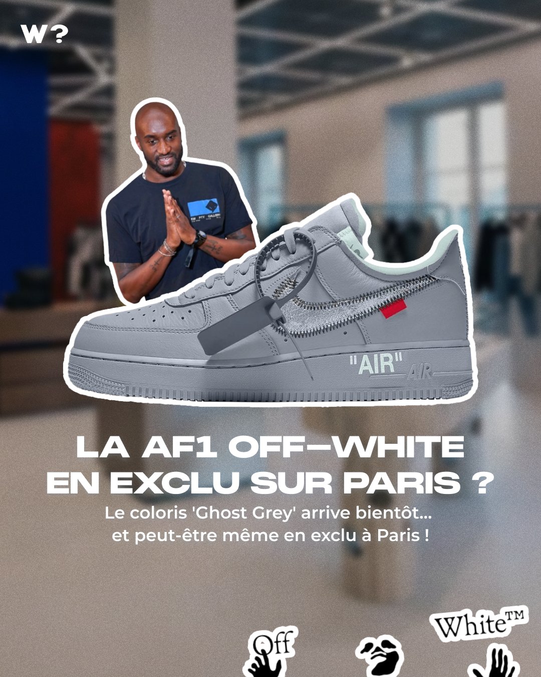 Off-White™ × NIKE AIR FORCE 1 LOW "Paris" の最新リリース情報が公開