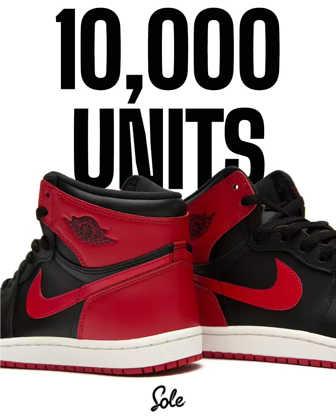 NIKE AIR JORDAN 1 HIGH '85 “Bred” の販売数が公開