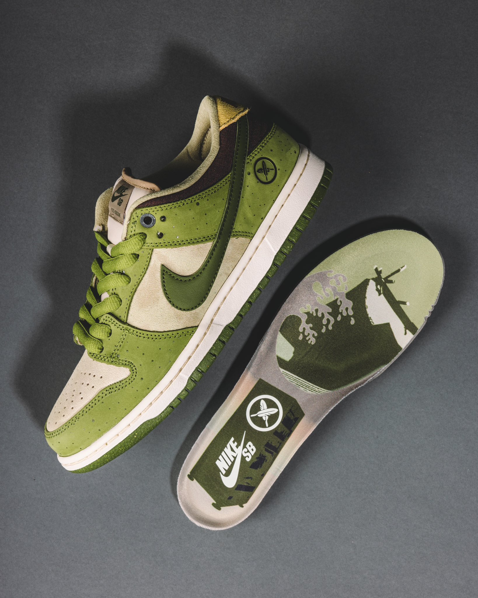 堀米 雄斗 × NIKE SB DUNK LOW "抹茶/アスパラガス" の新画像が公開