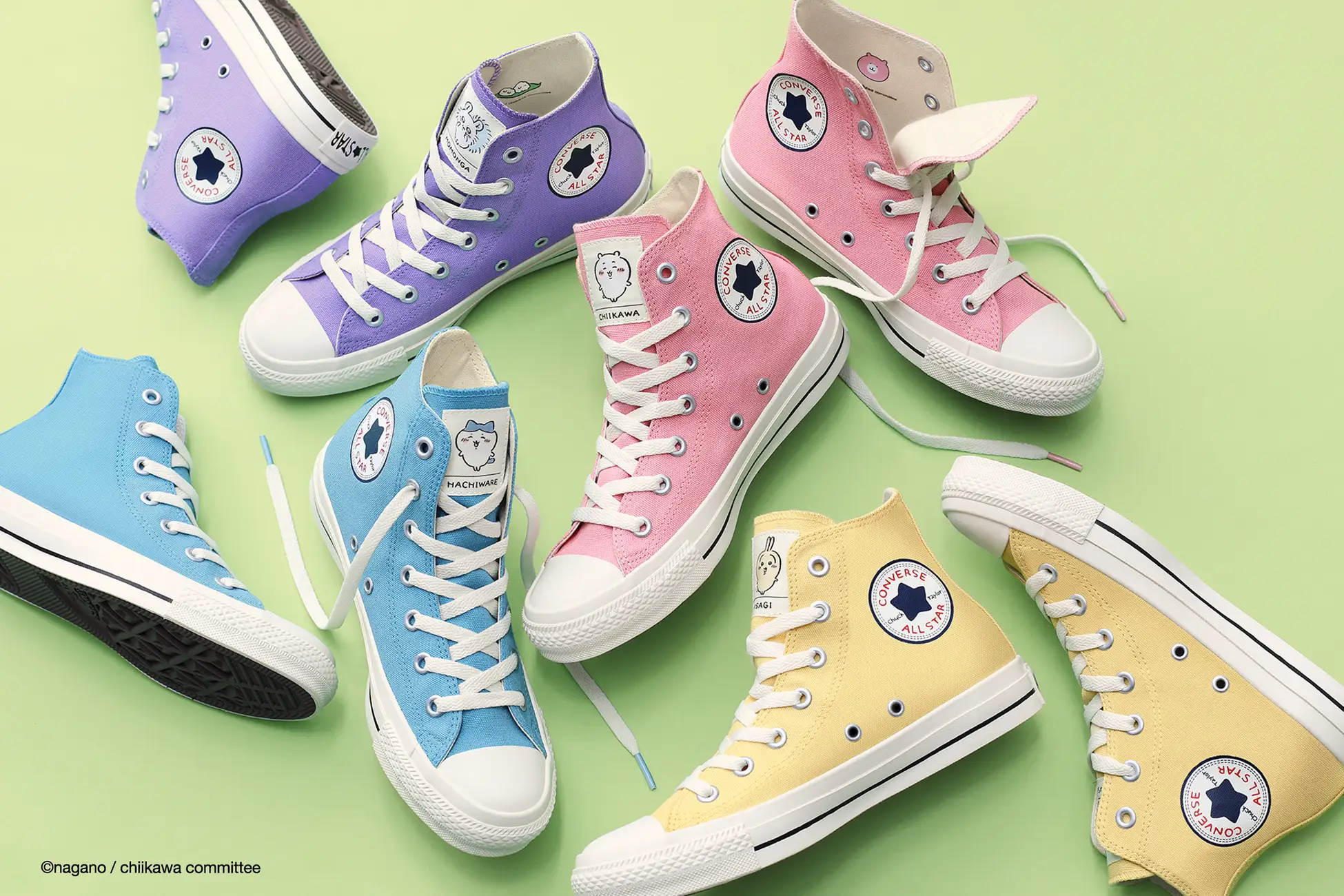 ちいかわ × CONVERSE のコラボスニーカーが2月26日(水)発売