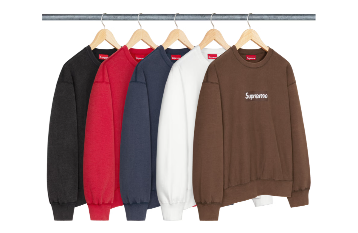 Supreme Washed Box Logo Crewneck のファーストルックが公開