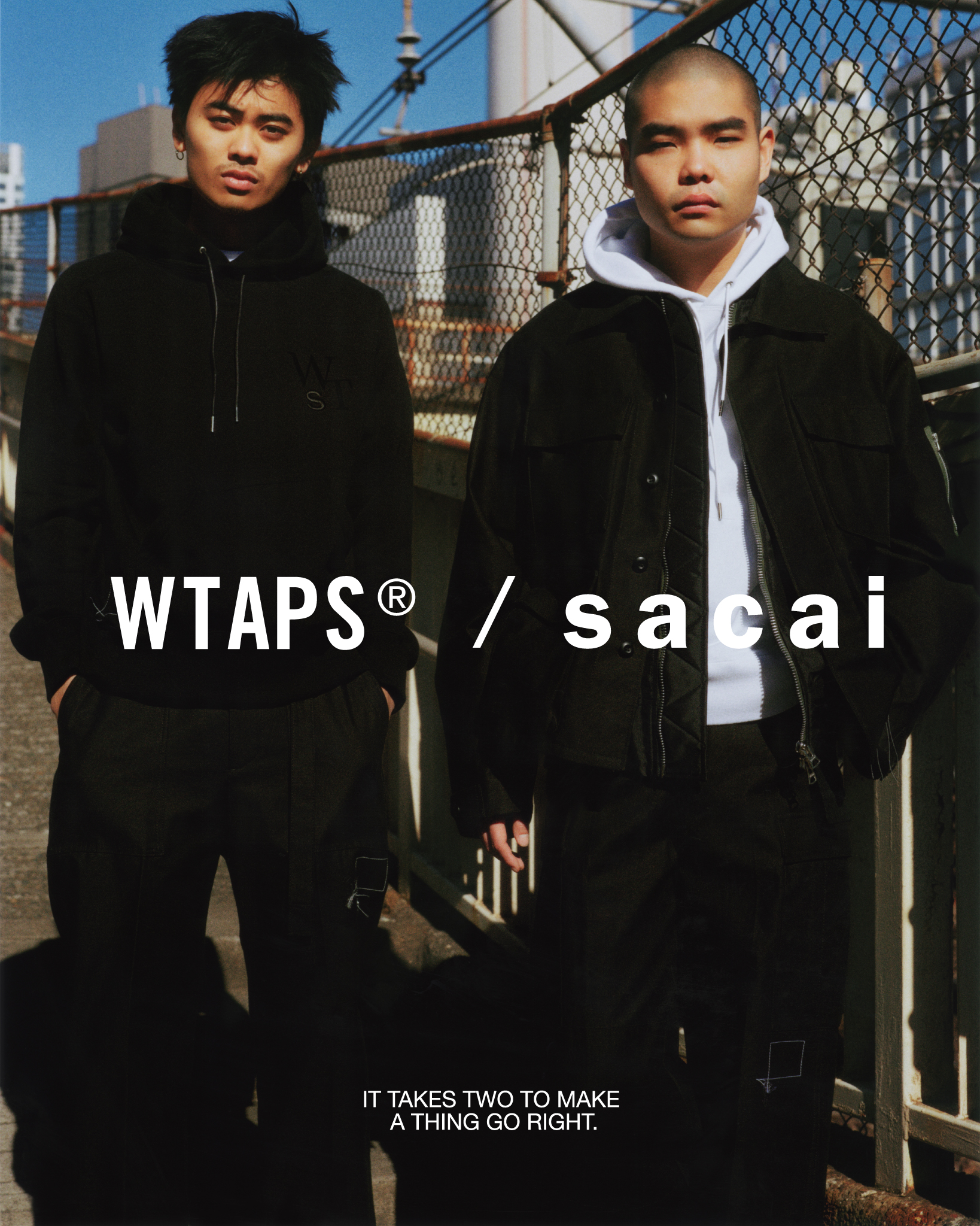 WTAPS × sacai のキャンペーンヴィジュアルが公開