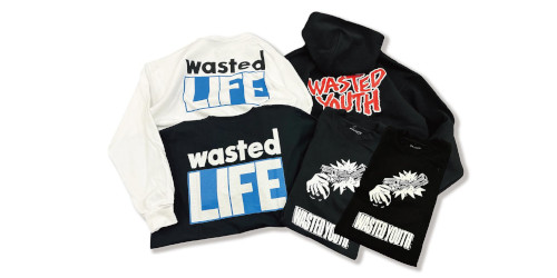 Qee で実施された Wasted Youth のポップアップアイテムがオンラインにて発売