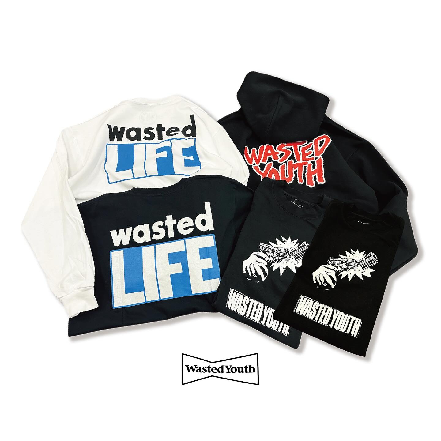 Qee で実施された Wasted Youth のポップアップアイテムがオンラインにて発売