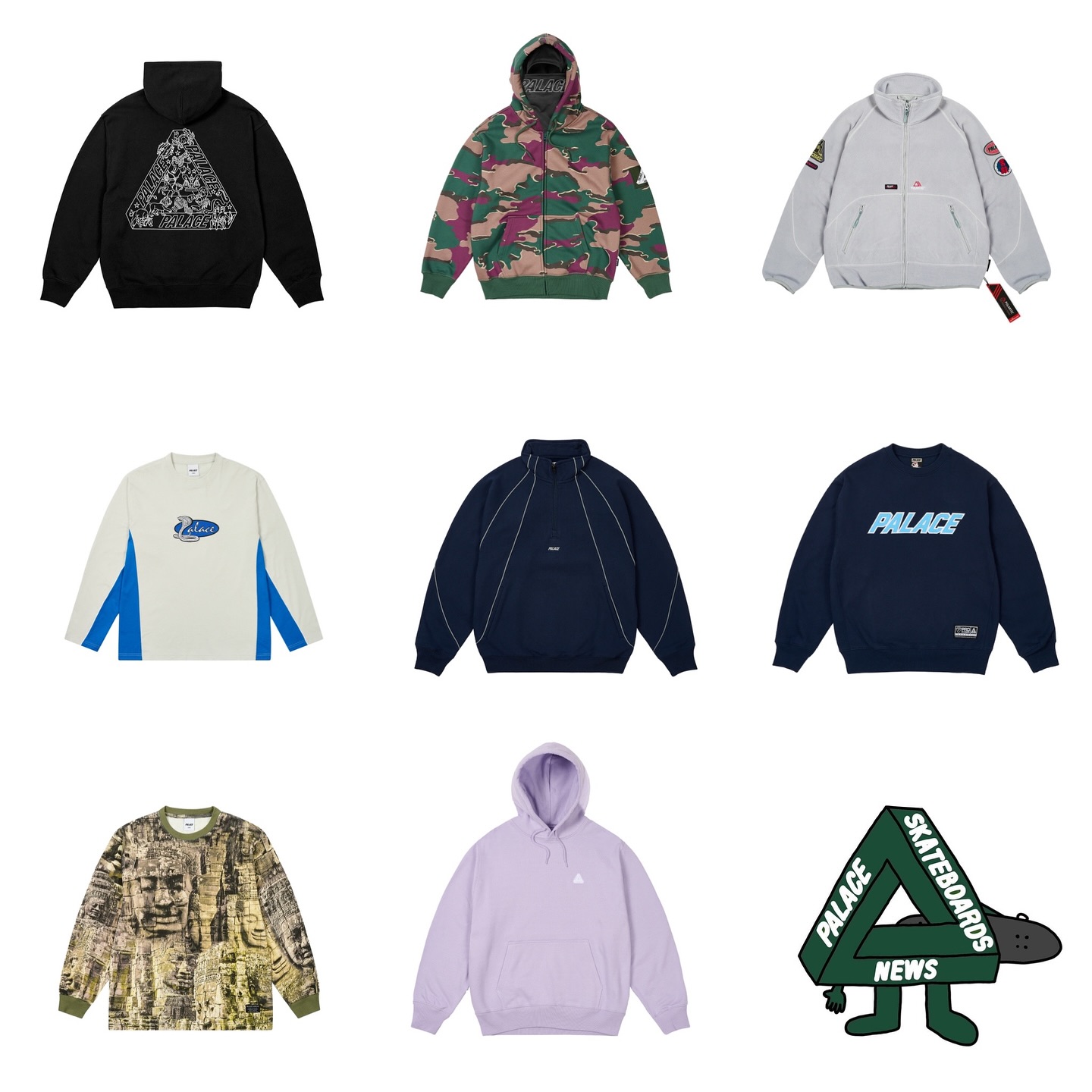 PALACE 2025年スプリングコレクション WEEK1のドロップリストが公開