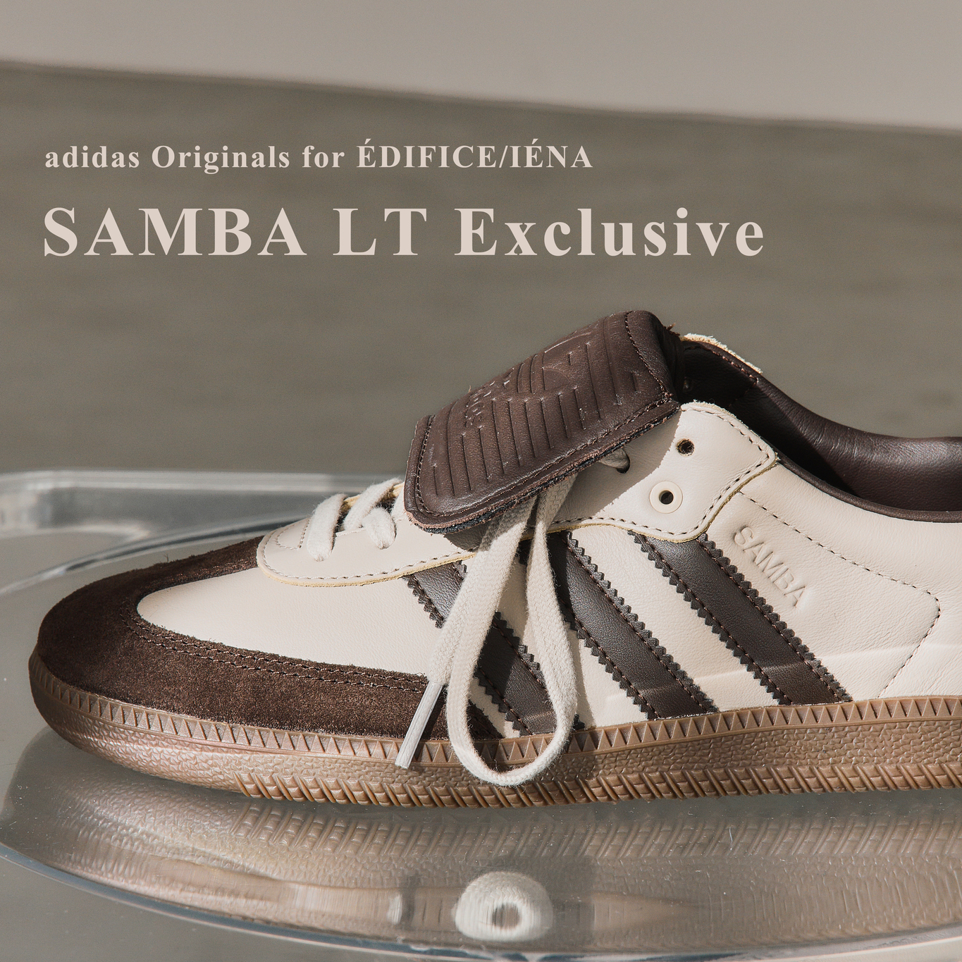 adidas Originals for EDIFICE/IENA による新作別注モデル SAMBA LT の先行予約が開始