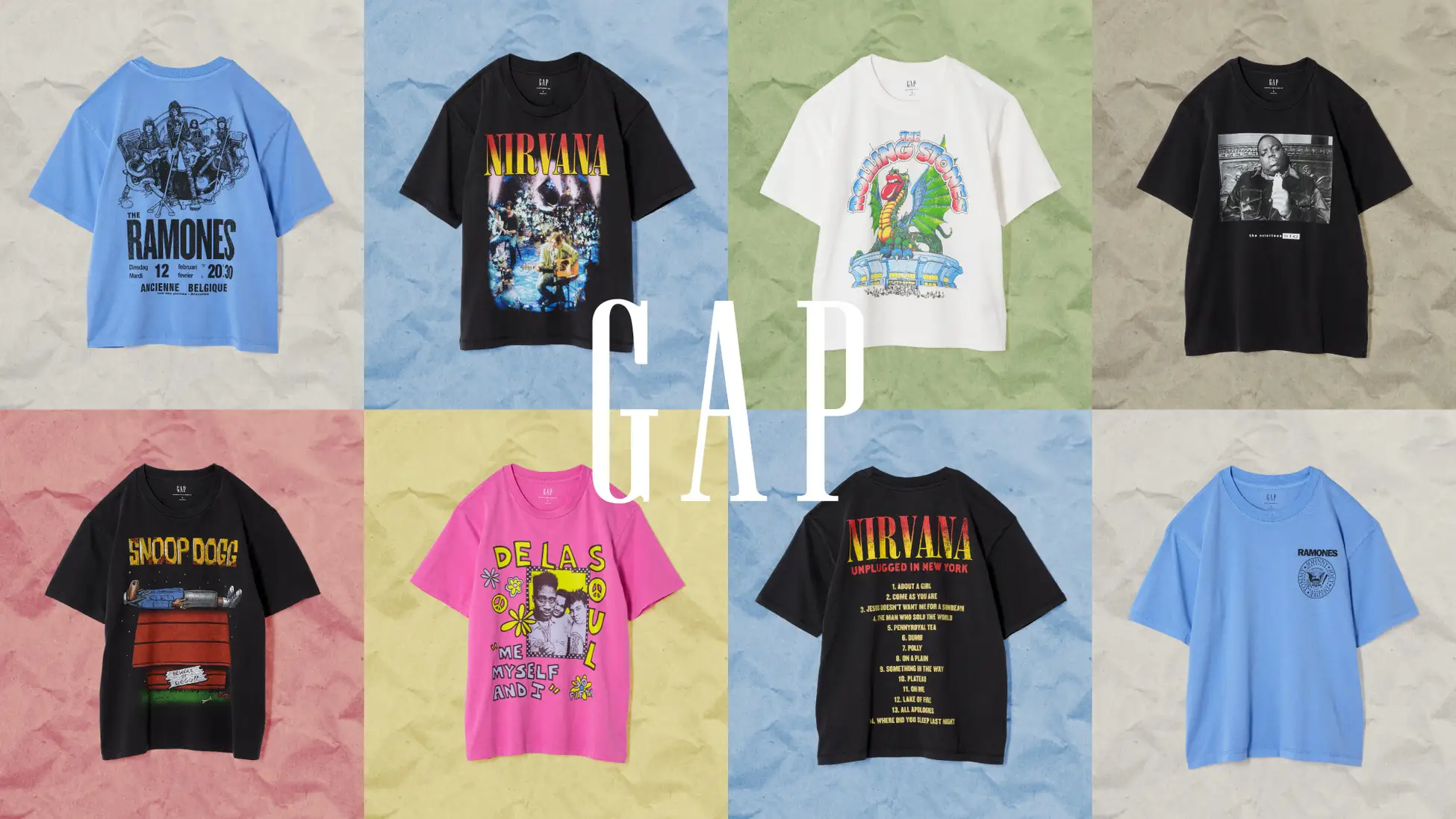 Gap より新作ミュージックTシャツが登場