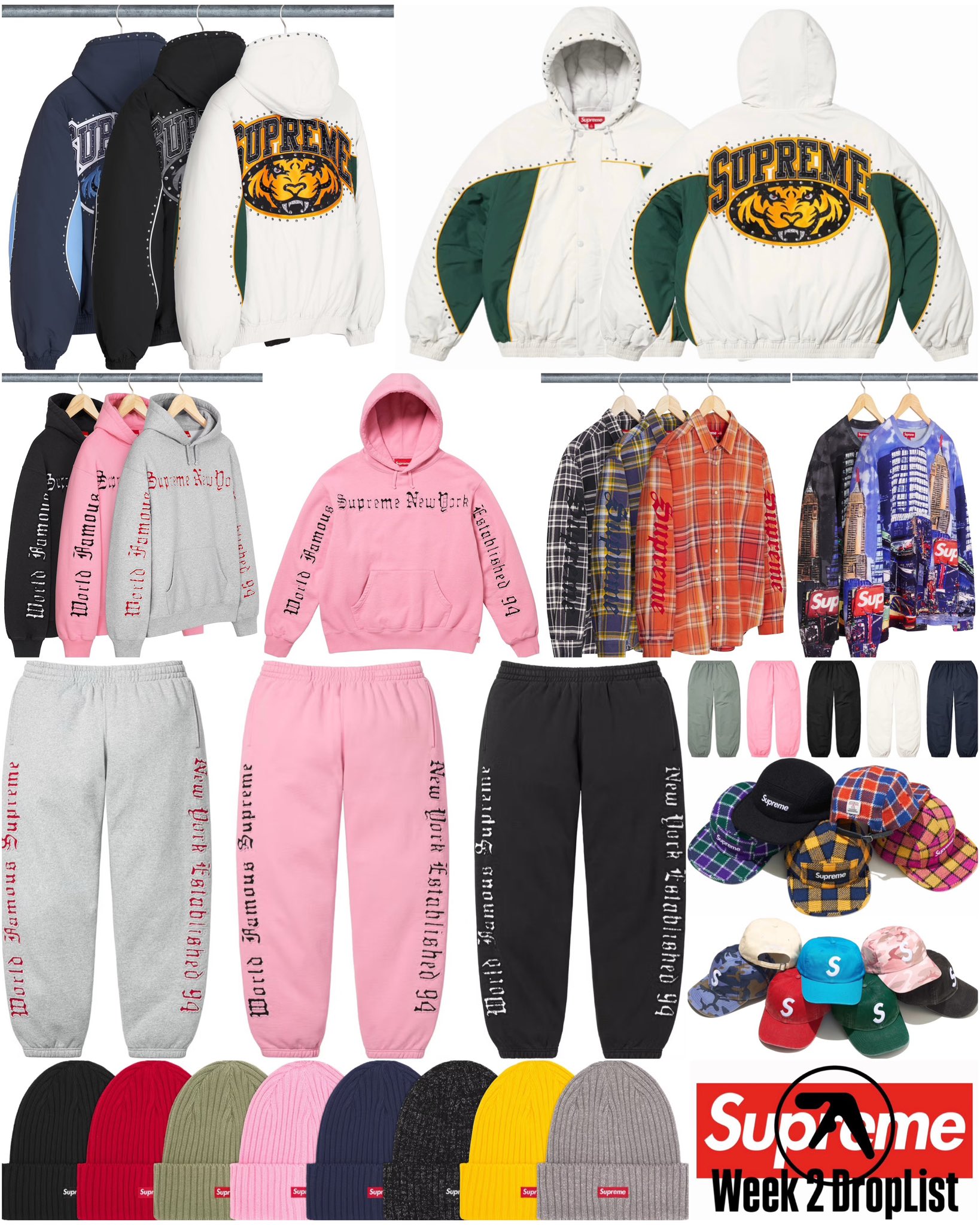 Supreme 2025年春夏コレクション WEEK2 のドロップリストが公開