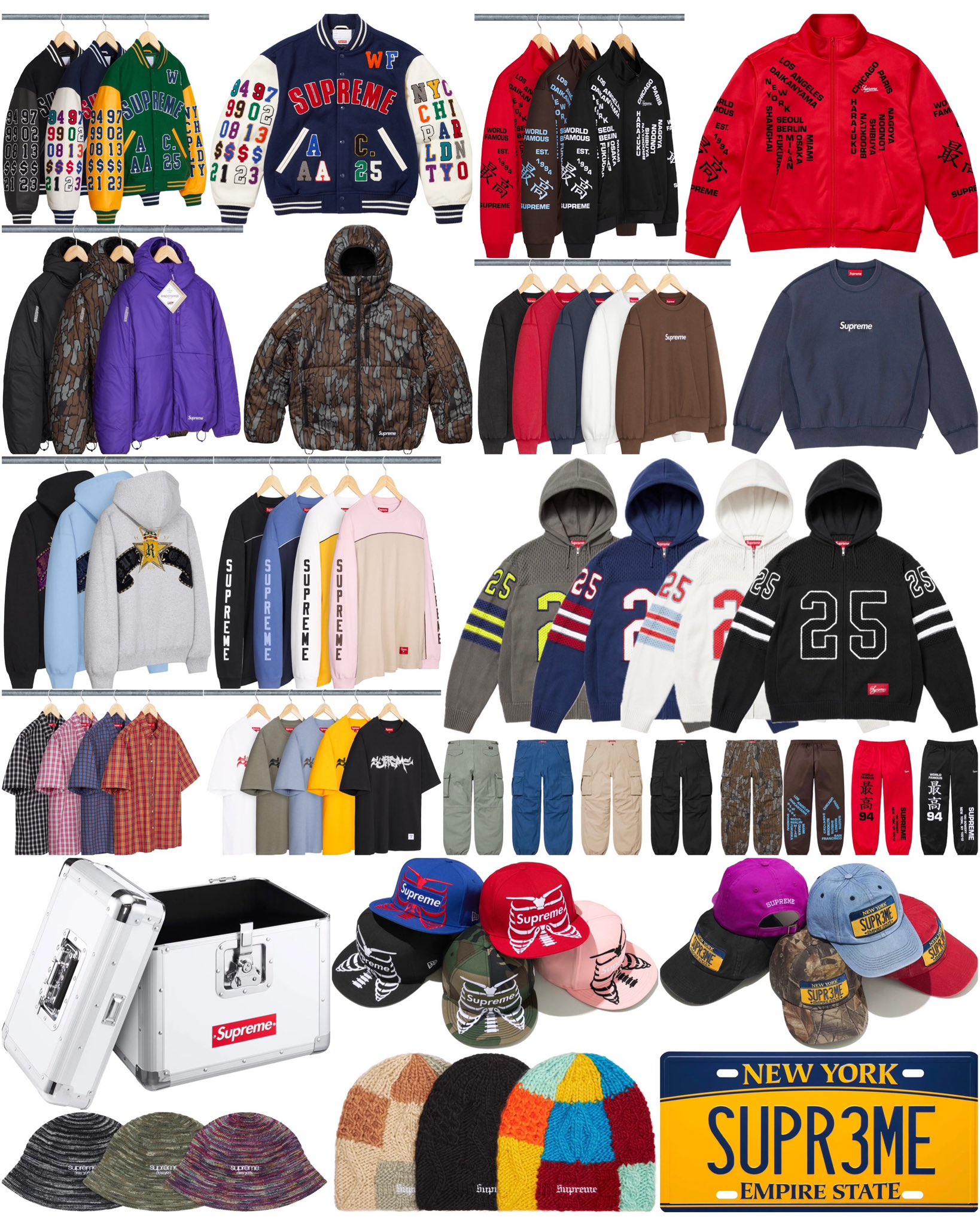 Supreme 2025年春夏コレクション WEEK3 のドロップリストが公開